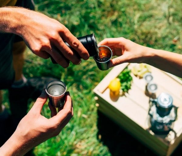 Kieliszki STANLEY ADVENTURE SHOT GLASS SET czarny