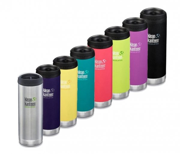 Kubek termiczny Klean Kanteen TKWide 473 ml Cafe Cap juicy pear limonkowy