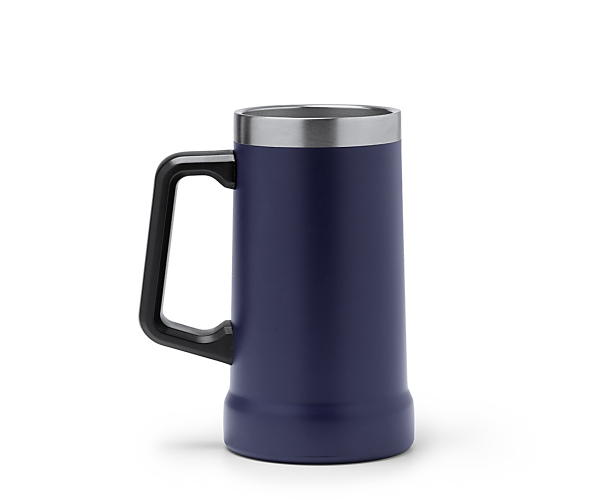 Kufel termiczny do piwa 700 ml z rączką granatowy