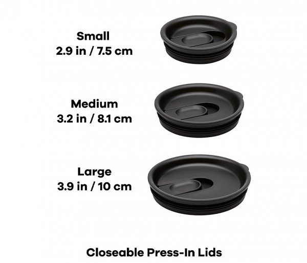 Przykrywka Medium Closeable Press-in Lid do kubków Hydro Flask czarny Black