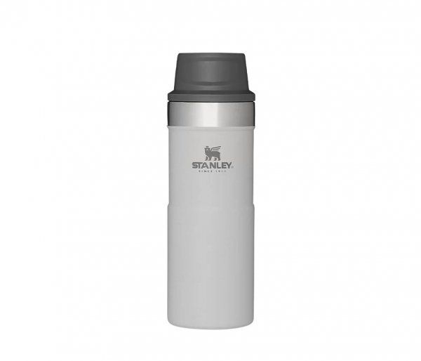 Kubek termiczny Stanley 350 ml TRIGGER ACTION TRAVEL MUG beżowy ASH