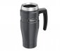 Kubek termiczny Thermos Travel King 470 ml z rączką (grafitowy) 