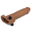 Add 3 Pleasure X Tender Vibrating Penis Sleeve Brown