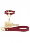 O-Ring Collar and Chain Leash Red