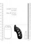 Model 21 - Chastity - 4.5 - Silicone Cock Cage - Black