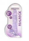 8 / 20 cm Realistic Dildo With Balls - Purple