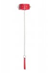 Anonymo collar, PU leather, red