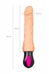 A-TOYS  Realistic Vibrator with heating, TPE, 12 Modes, bendable, recharble