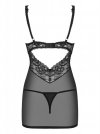 Bielizna- 867-CHE-1 koszulka i stringi  S/M
