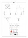 Bielizna- 867-CHE-1 koszulka i stringi  S/M