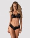 Bielizna-860-SET-1 komplet 2-częściowy czarny  S/M