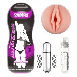 Sex In A Can Vagina Stamina Tunnel - Vibrating