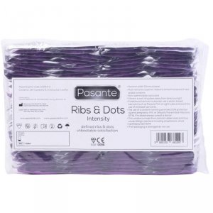 Pasante Ribs & Dots/Intensity Condoms Bulk Packs 144 pcs