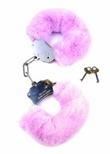 Kajdanki Fetish B - Series- Furry Cuffs Purple