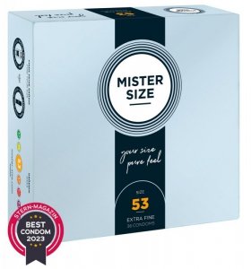 Prezerwatywy 53mm 36 szt. Mister Size