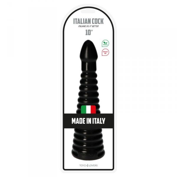 Plug-Italian Cock 10&quot;&quot;Black