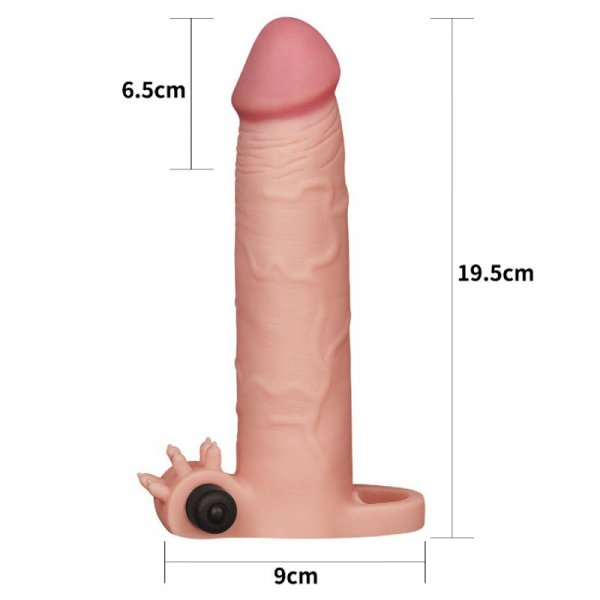 Add 3&quot;&quot; Pleasure X Tender Vibrating Penis Sleeve