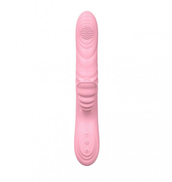 Wibrator-Angelia, USB 3 functions of thrusting / 20 vibrations Flesh