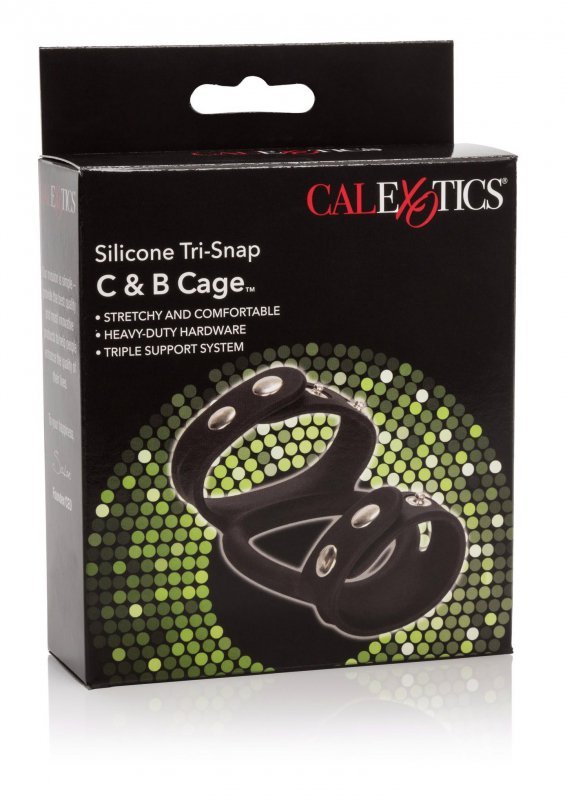 Silicone Tri-Snap C & B Cage Black