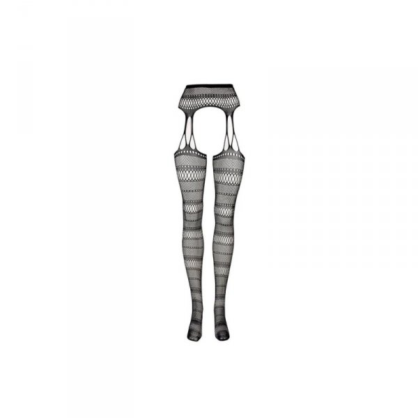 Suspender Striped Pantyhose - One Size