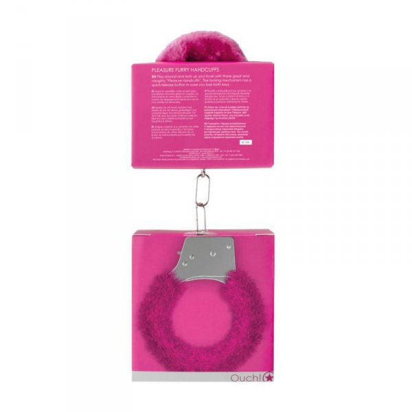 Pleasure Handcuffs Furry Pink