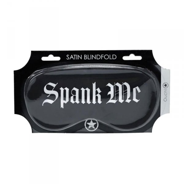 Spank Me - Printed Satin Mask
