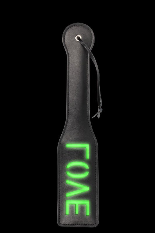 &#039;Love&#039;&#039; Paddle - Glow in the Dark - Black/Neon Green