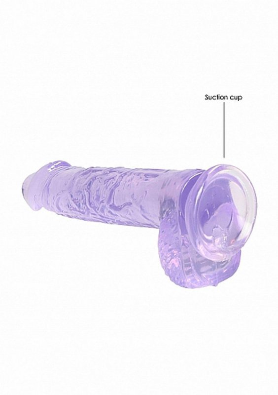 6&quot;&quot; / 15 cm Realistic Dildo With Balls - Purple