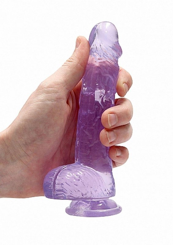6&quot;&quot; / 15 cm Realistic Dildo With Balls - Purple