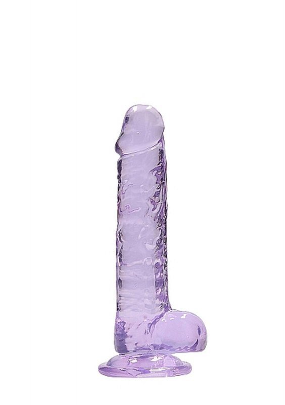 7&quot;&quot; / 18 cm Realistic Dildo With Balls - Purple
