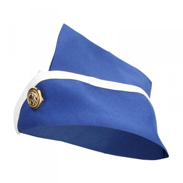 Stewardess Costume - S/M - Blue/White