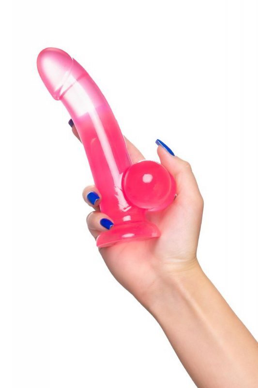 Realistic dildo A-Toys by TOYFA Fush, TPE, pink, 18 cm