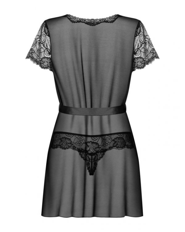 Bielizna-Alluria peniuar i stringi L/XL
