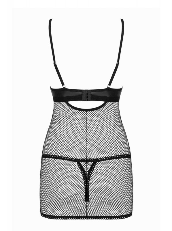 Bielizna-Redella koszulka i stringi czarna  S/M