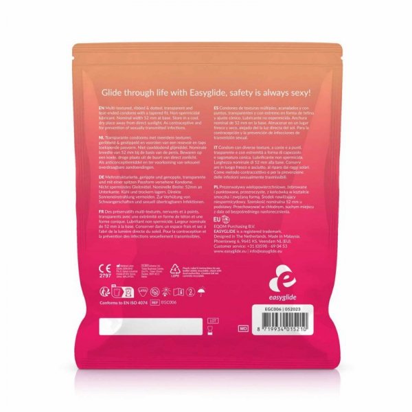 EasyGlide - Ribs and Dots Condoms 40 pcs