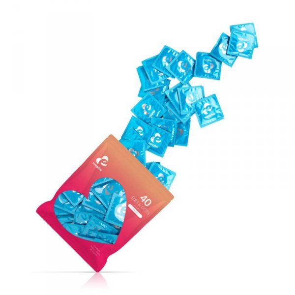 EasyGlide - Ribs and Dots Condoms 40 pcs