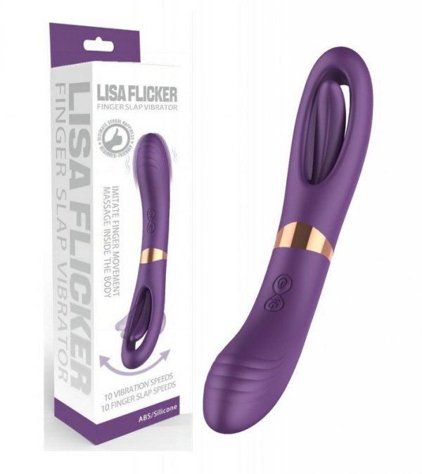 Flicking dual g spot vibrator