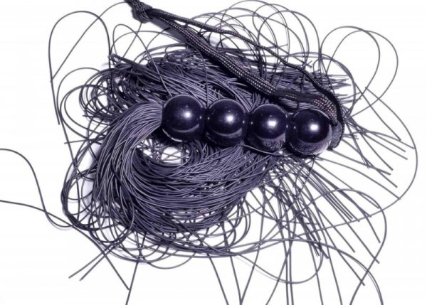 Silicone Whip Black 14&quot;&quot; - Fetish B - Series