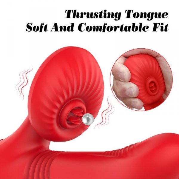 Silicone Vibrator 7 Powerful Modes - Licking,
Thrusting and Heating