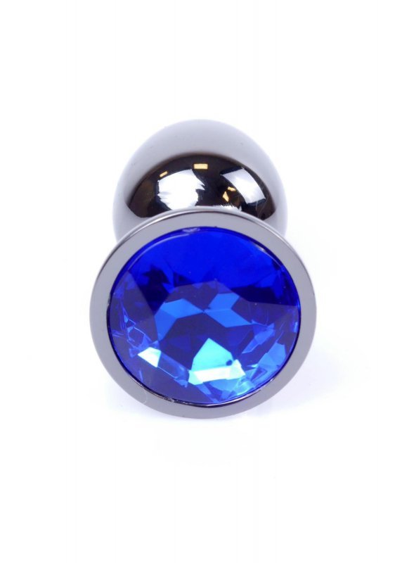 MyLove Toys - Jewellery Dark Silver PLUG- Dark Blue