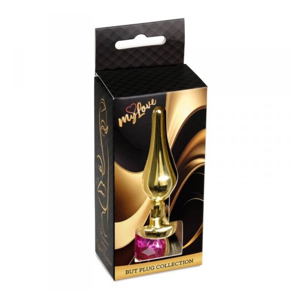 MyLove Toys - Jewellery Gold BUTT PLUG- Pink