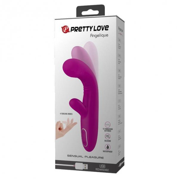 PRETTY LOVE - Angelique, 12 vibration functions 4 tickling functions