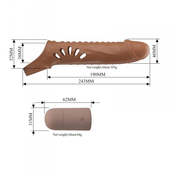 PRETTY LOVE - Penis Sleeve 12 vibration settings
