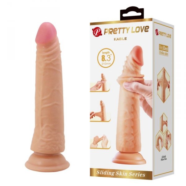 PRETTY LOVE - KABLE 8.3&quot;(210mm) Sliding Skin Series TPR / ABS, Bendable Suction base