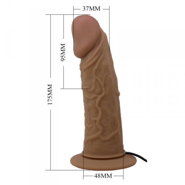 PRETTY LOVE - HARNESS BRIEFS- Draven Strap-On 6,8&#039;&#039; Dildo vibration