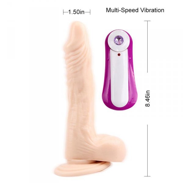 JAMES DEEN 8.5&quot;&quot; Vibrating Dildo