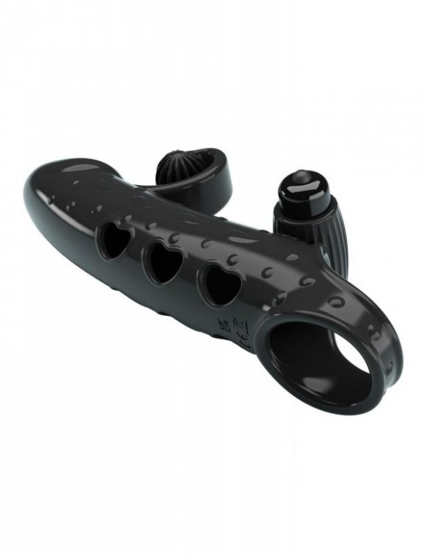 PRETTY LOVE - ROMANCE - VIBRATING PENIS SLEEVE BLACK
