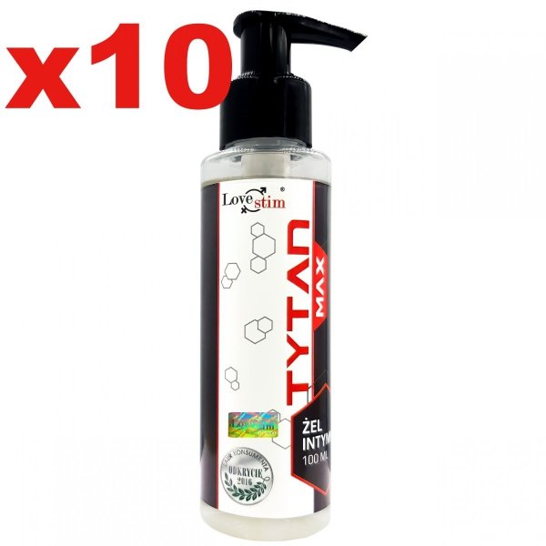 10x TYTAN MAX GEL 100ml EREKCJA POWIĘKSZENIE MEGA MOC