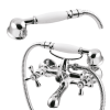 Bateria wannowa z zestawem natryskowym Invena ROMA chrom
