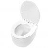 MISA WC podwieszana bezkołnierzowa z deską REA LARS RIMLESS biała